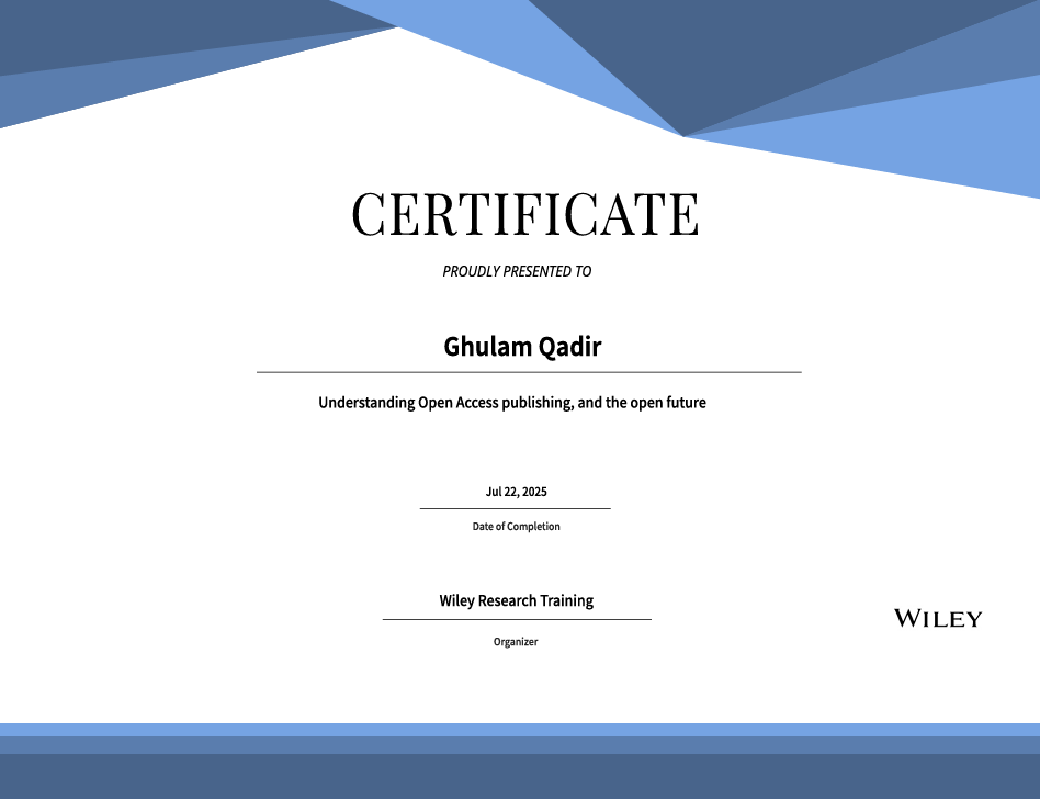 Wiley Certificate